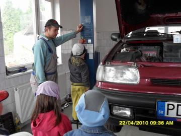 Návšteva autodielne Návšteva autodielne
