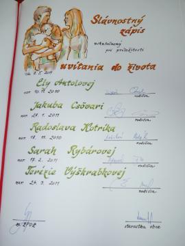 Uvítanie detí do života Uvítanie detí do života